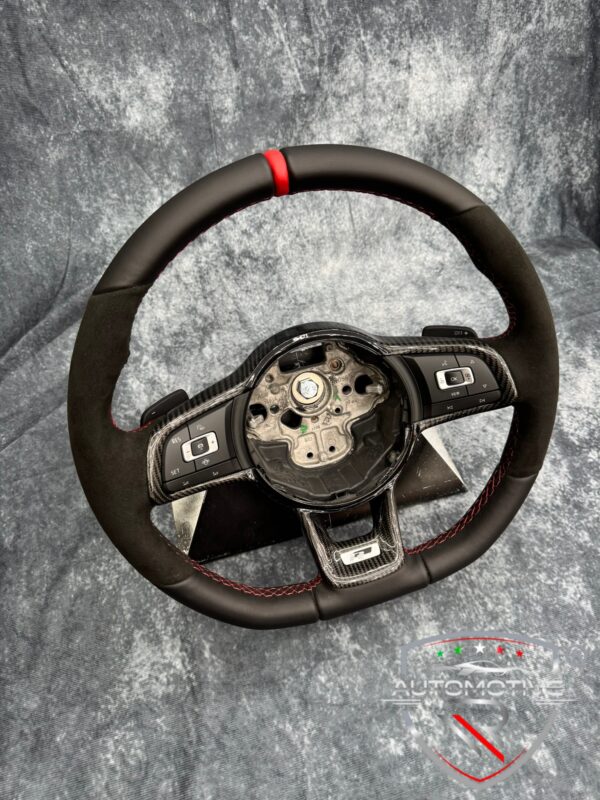 Volante VW Golf 7.5 in pelle e alcantara senza airbag - immagine 3