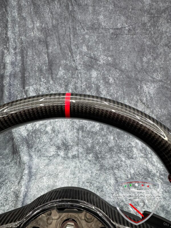 Volante VW Golf 7.5 in pelle e carbonio senza airbag - immagine 4
