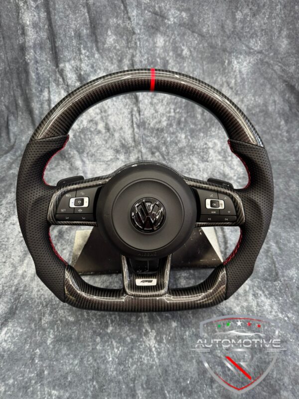 Volante VW Golf 7.5 in pelle e carbonio con airbag