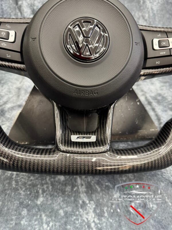 Volante VW Golf 7.5 in pelle e carbonio con airbag - immagine 2
