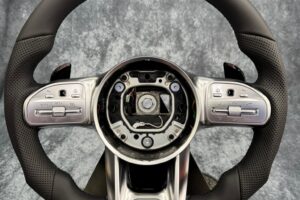 Volante Mercedes Benz AMG in pelle senza airbag