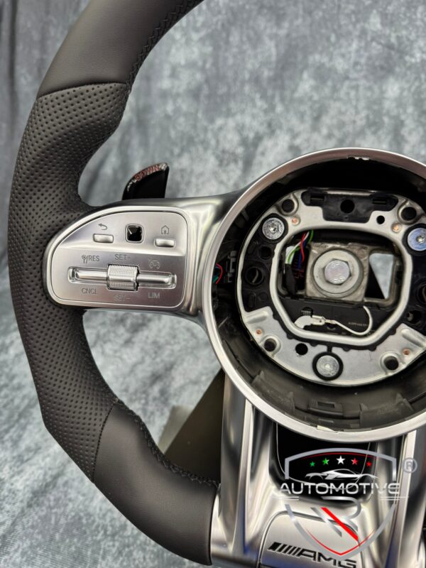 Volante Mercedes Benz AMG in pelle senza airbag - immagine 5
